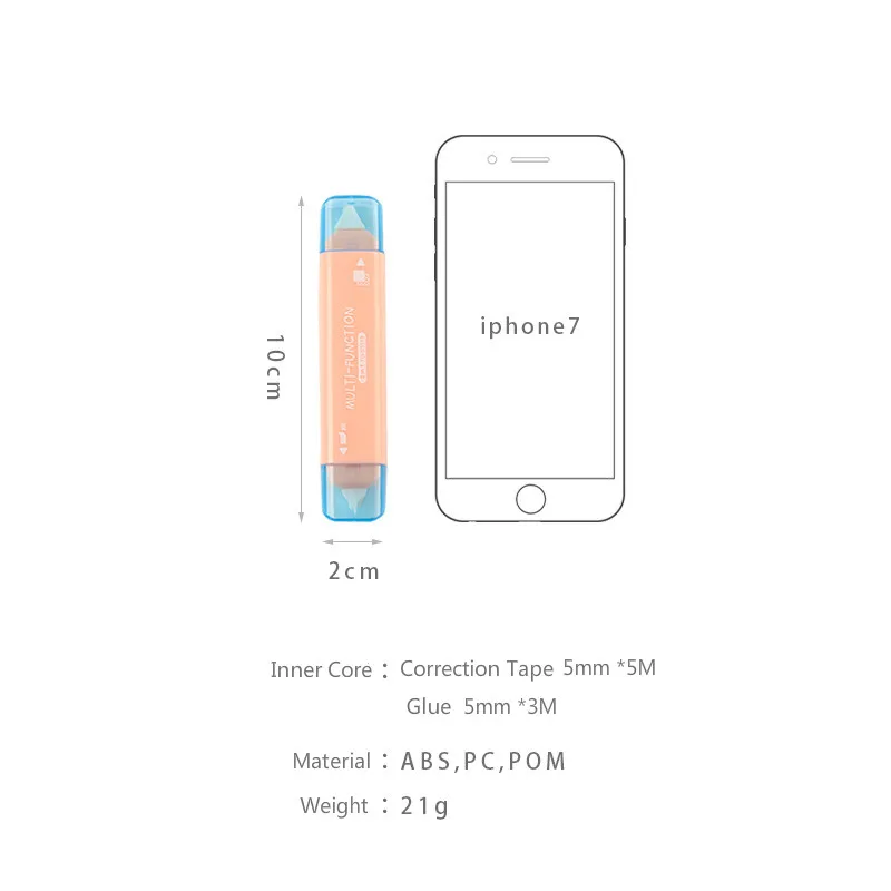 Мохаммовая Корректирующая лента с двусторонней клейкой лентой комбинация