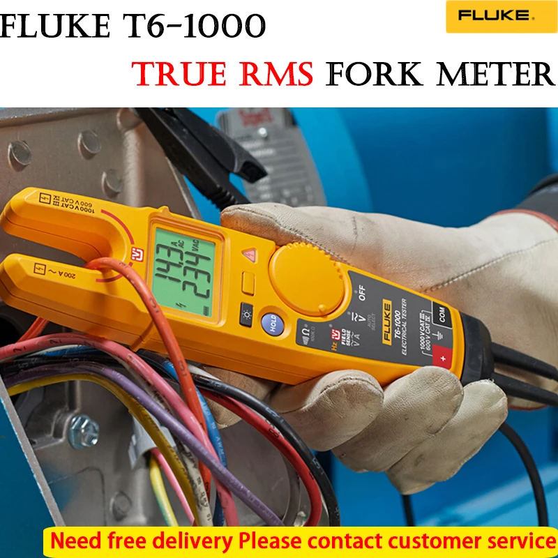 Fluke t6 1000 AC DC зажим амперметры AC/DC постоянного тока Электрический тестер зажимной