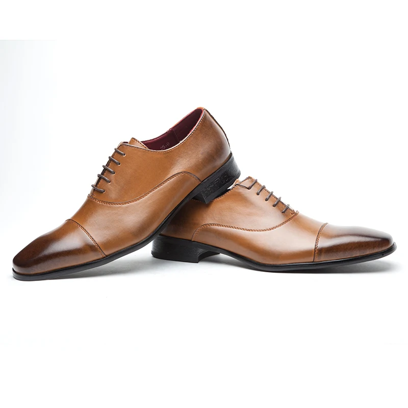 Лидер продаж Мужская официальная обувь из натуральной коровьей кожи итальянские