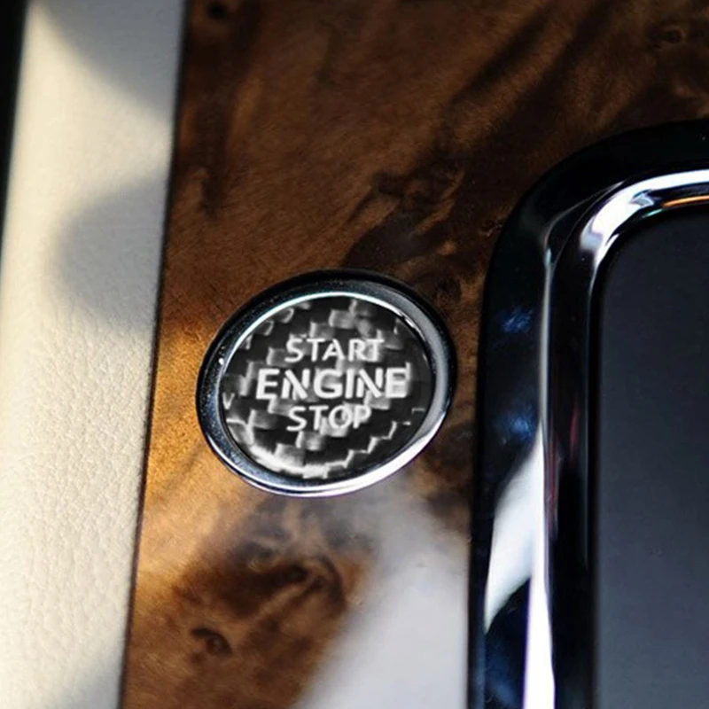 Углеродное волокно кнопка запуска и остановки двигателя внутренняя отделка