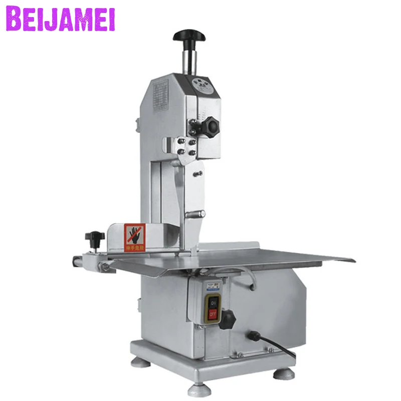 BEIJAMEI Bone Cutting Machine Band Saw Frozen Fish Cutter Commercial Blade Sharpening Meat |
