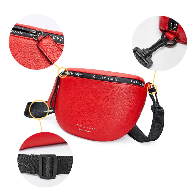 

Shoulder Bag Ladies Leather Waist Bags For Woman 2020 New Luxury Shoulder Sac A Main Femme Waist Pack Luxury Women'S Fanny Pack