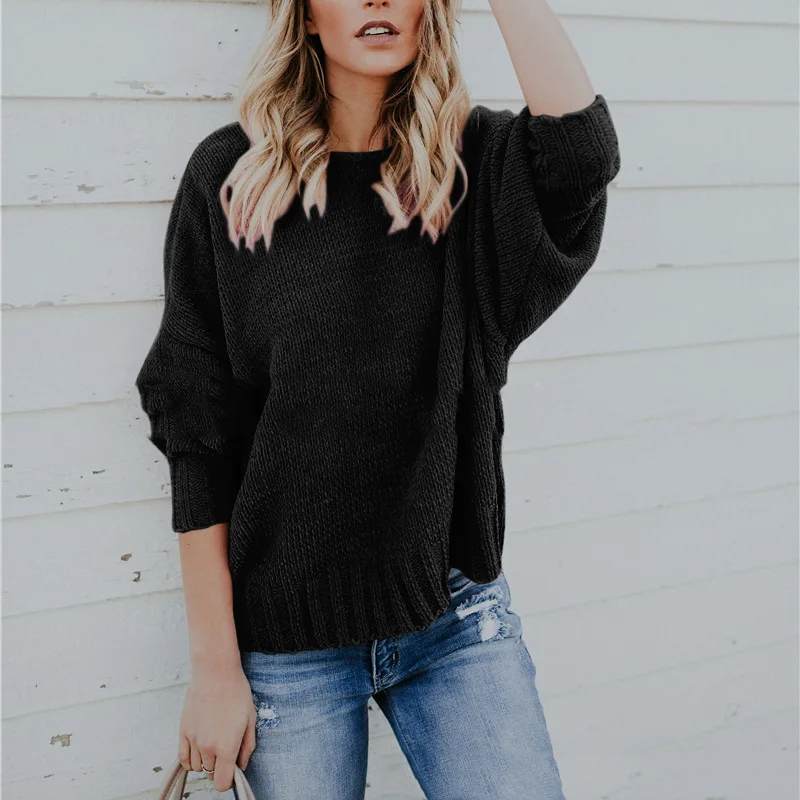 Sweater Woman Pink Sweaters Winter Clothes Dew Back Sexy Women Pullovers Womens Knitted Long Sleeve Short Crop Top 2020 | Женская одежда