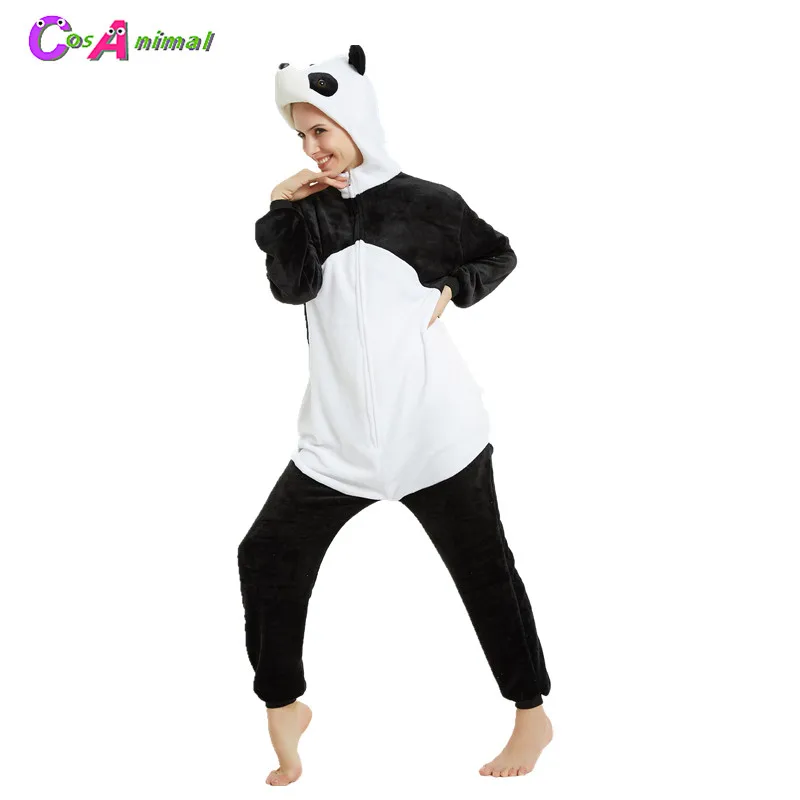 

3D Panda Adult's Animal Kigurumi Women's Men's Cosplay Costume Onesies Pajamas Halloween Carnival New Year Party Clothing