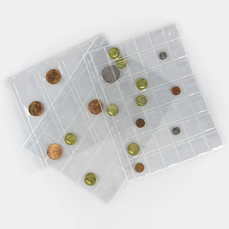 Альбом для монет 10 шт./лот страницы альбома с 42 карманами рукава почтовые штампы