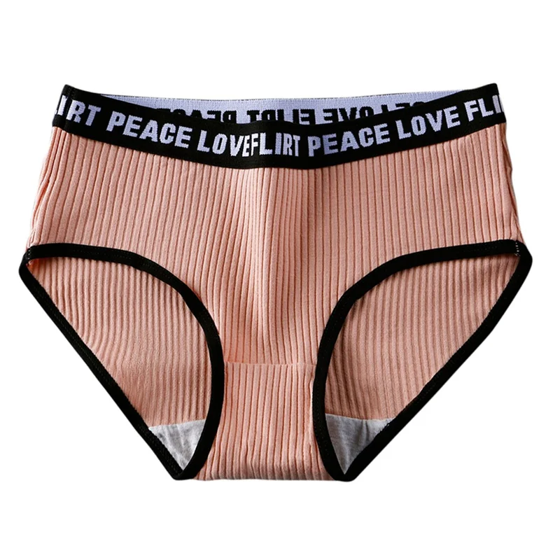 Женские трусики в японском и корейском стиле с буквенным принтом | Женская одежда