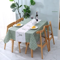 nordic tablecloth pvc waterproof oil proof table cover rectangular wedding dining table cover tea table cloth for home decoratio