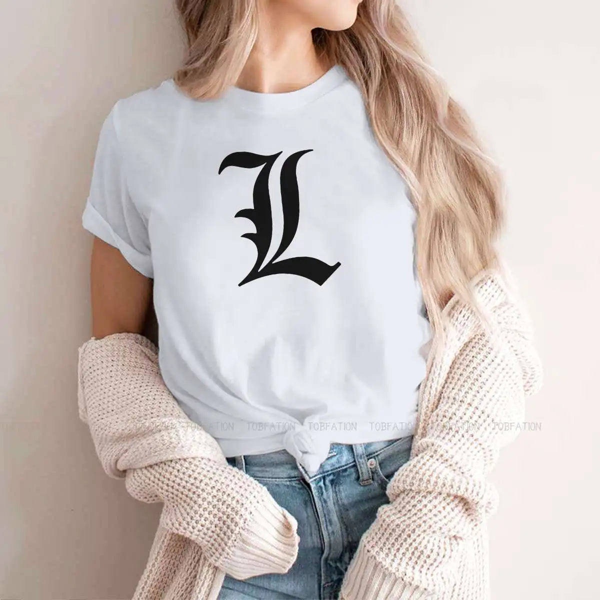 

Death Note Light Yagami Ryuk Anime Girls T Shirt L Female Tops Harajuku Kawaii Tees Ladies 5XL Oversized Tshirt