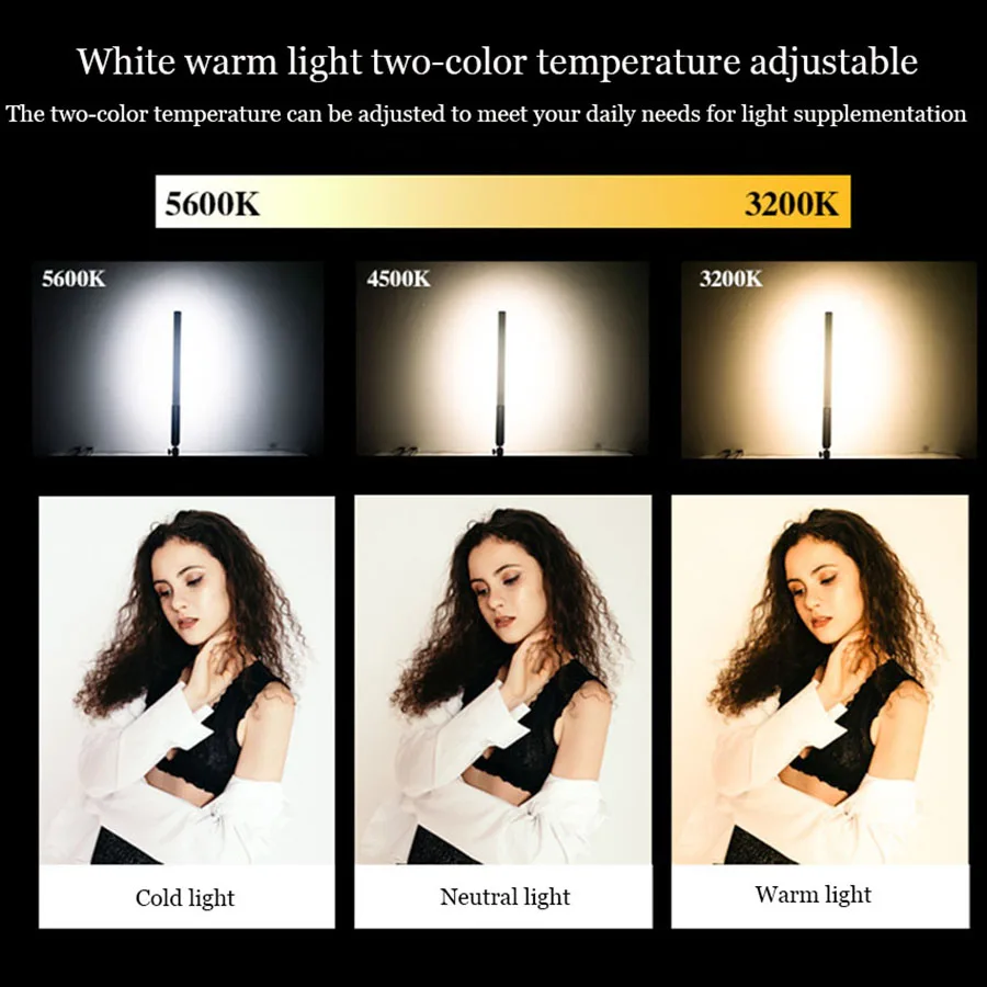 MAMEN светодиодный Профессиональный якорь фотография прямая трансляция 3200 5600K