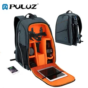 puluz video bag laptop backpack outdoor portable waterproof scratch proof dual shoulders backpack camera bag digital dslr photo free global shipping