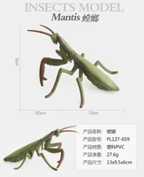 13cm 1pc insect models green mantis kids cognitive toys gifts