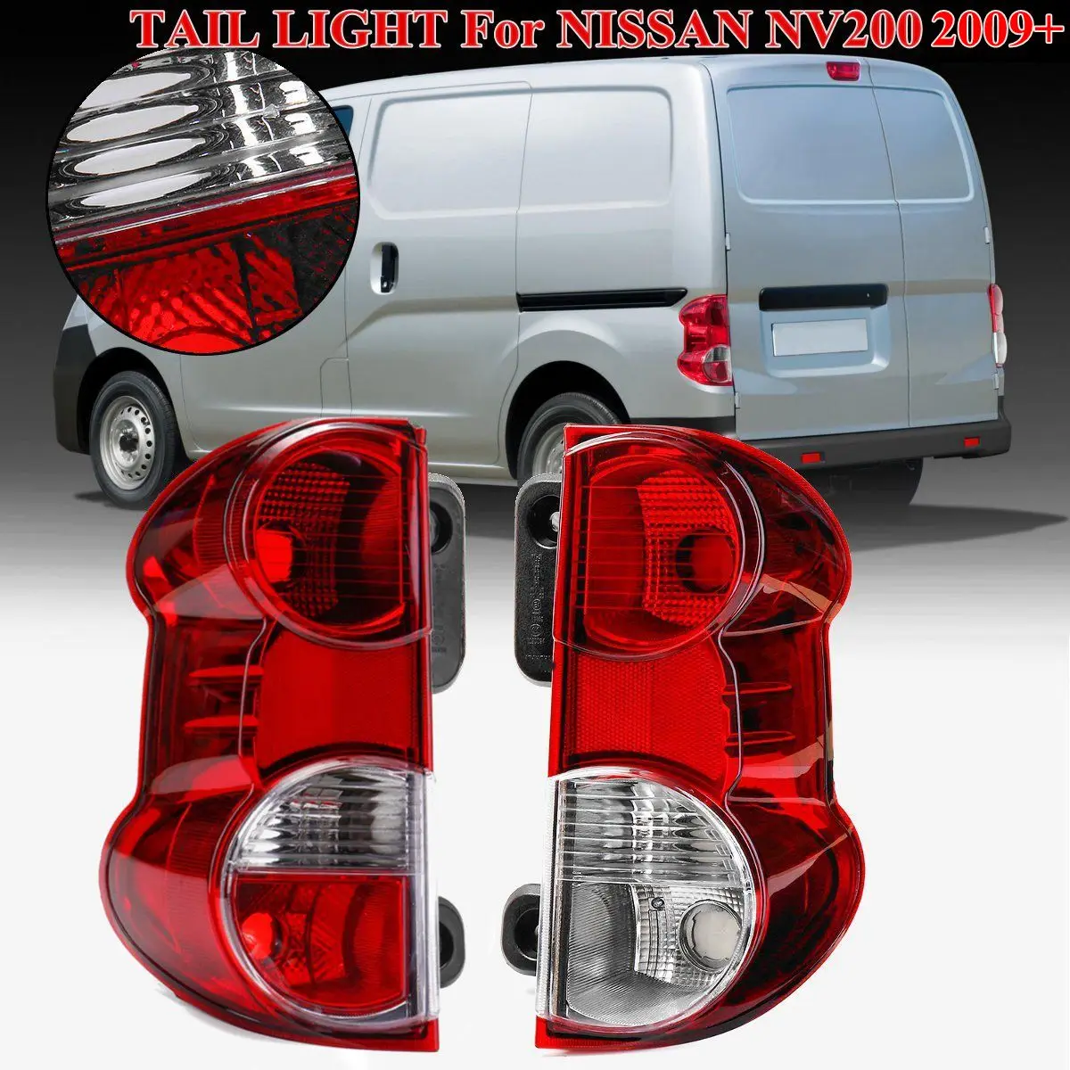 1 пара красный задний светильник фонарь стоп сигнала для NISSAN NV200 хвост сигнал