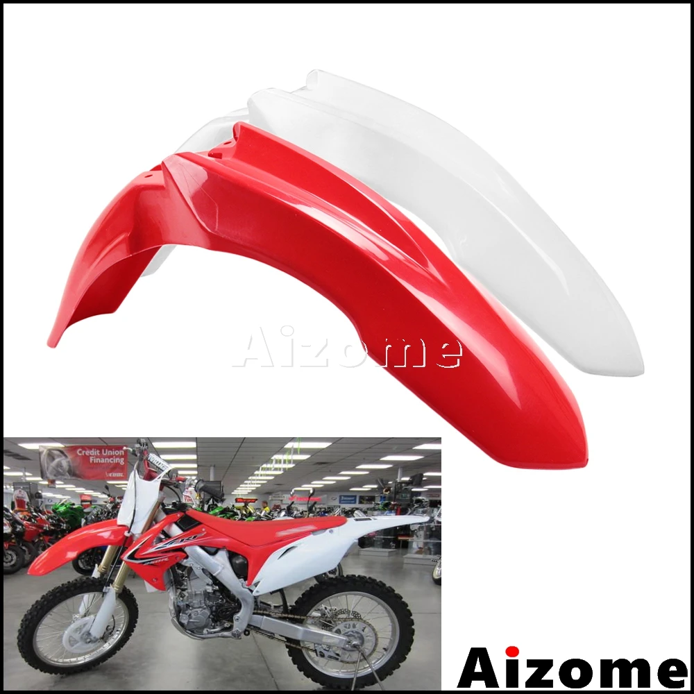 Переднее крыло мотоцикла для Honda CRF450R 2009-2012 CRF250R 2010-2013 красное белое эндуро