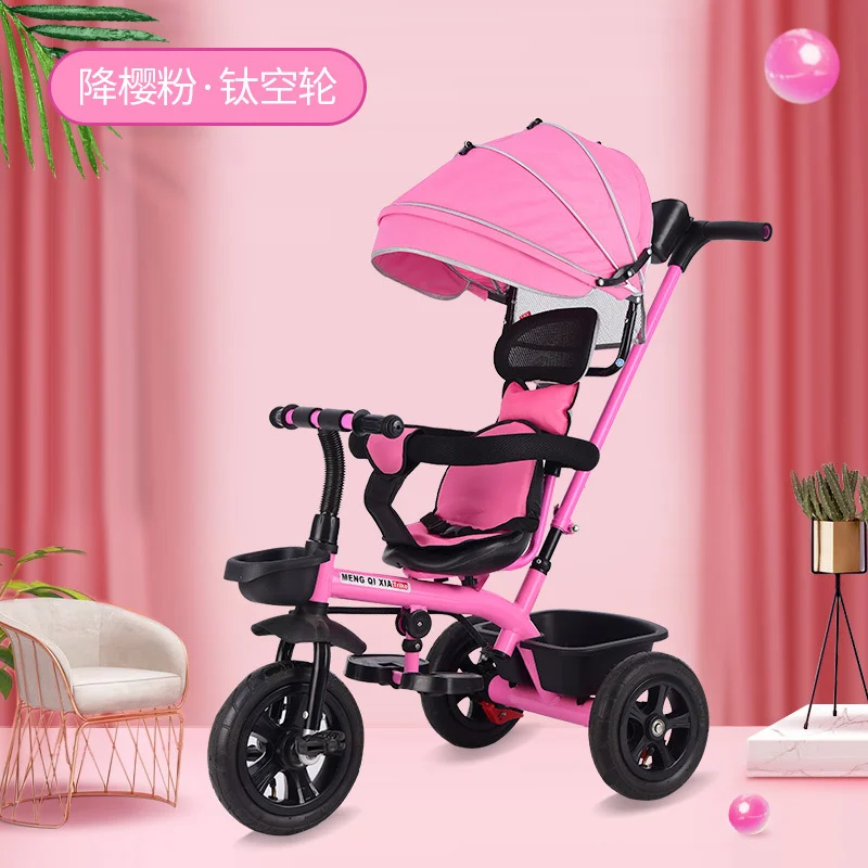 

Quality Swivel Seat Baby Tricycle Stroller Shockproof Removable Folding Baby Children Tricycle Bicycle Bike Three Wheels Pram