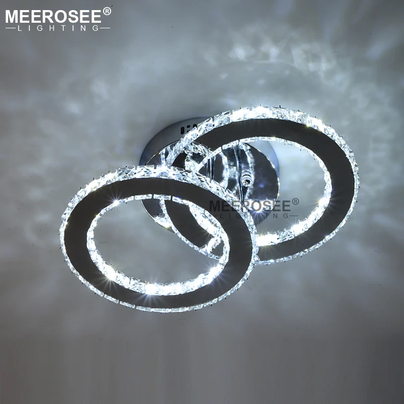 

Clear LED Ring Light Fixture LED Chandelier Lustre Lighting Flush Mounted LED Circles Lamp for Dining Sitting Bedroom Restaurant