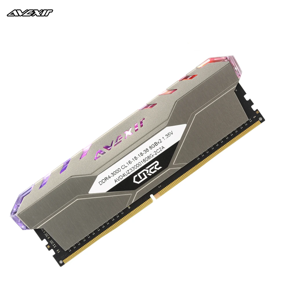 Avexir Core 2 ddr4 8 Гб 3000 МГц RGB DIMM 32 2666 3200 3600 16 ГБ pc4 ram de escritorio memoria placa base de|Оперативная