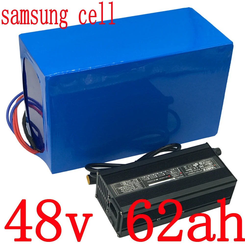 

48V Battery 48V 25AH 30AH 35AH 40AH 50AH 60AH Electric Bike Lithium Battery 48V 3000W 2000W 1000W Ebike Battery Use Samsung Cell