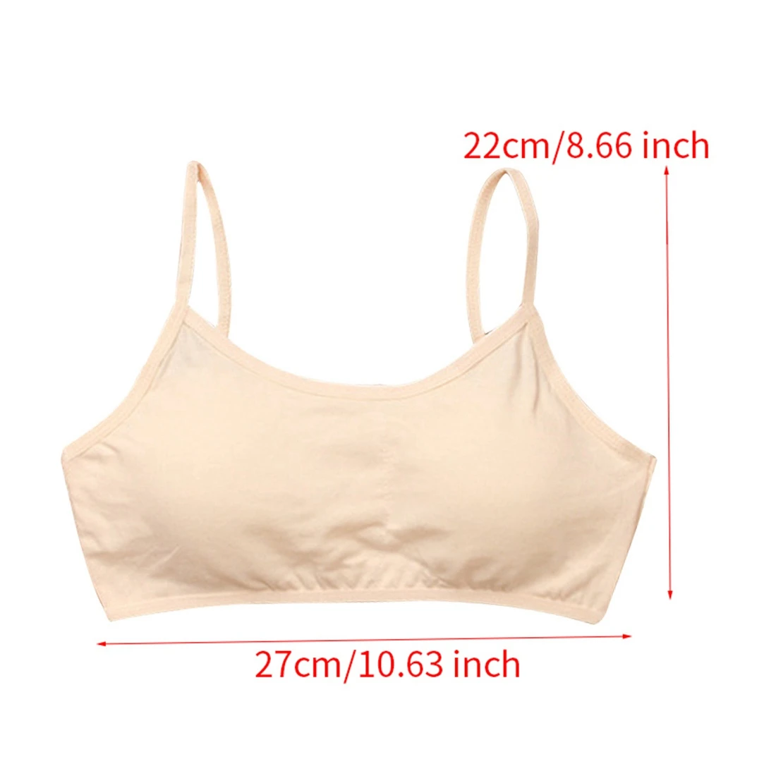 

Cotton Kids Sport Bra Wireless Training Bras Puberty Clothing Girls Underwear Teenage Seamless Underwear Full Cup 8-15Y