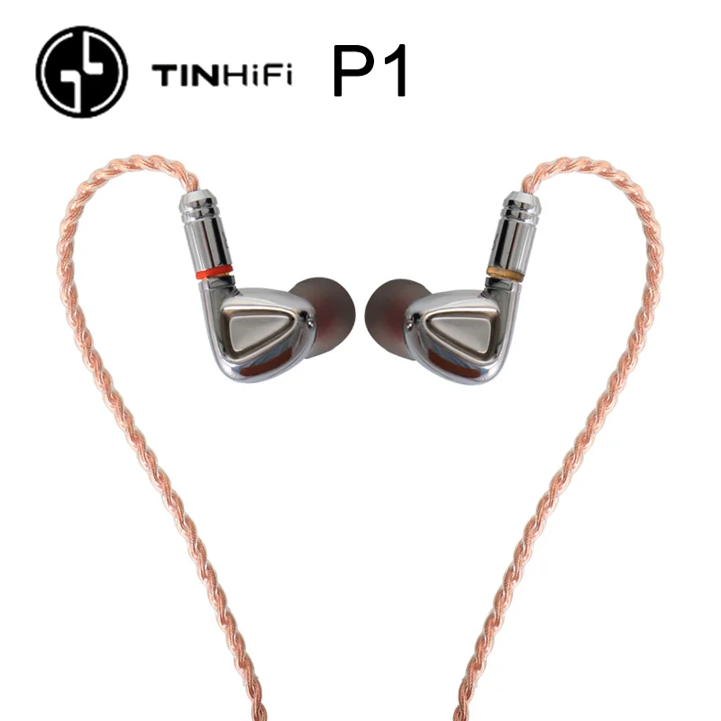 TINHiFi P1 Hifi наушники без микрофона Олово аудио P1 с MMCX кабелем наушники