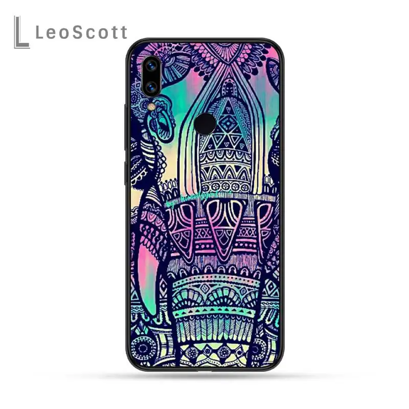 

Animals Lion Wolf Owl Elephant Lion Tiger Phone Case For Xiaomi Redmi Note 4 4x 5 6 7 8 pro S2 PLUS 6A PRO