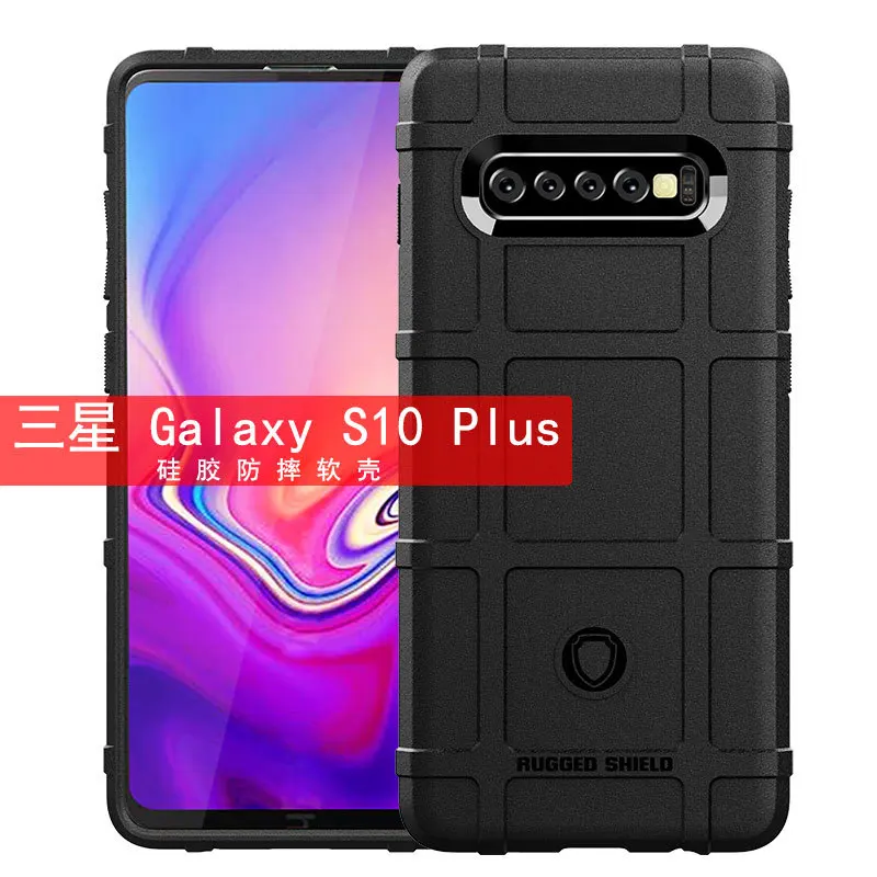Противоударный прочный защитный чехол для Samsung Galaxy S10 Plus + S10E TPU мягкий S8 S9 S20 ультра