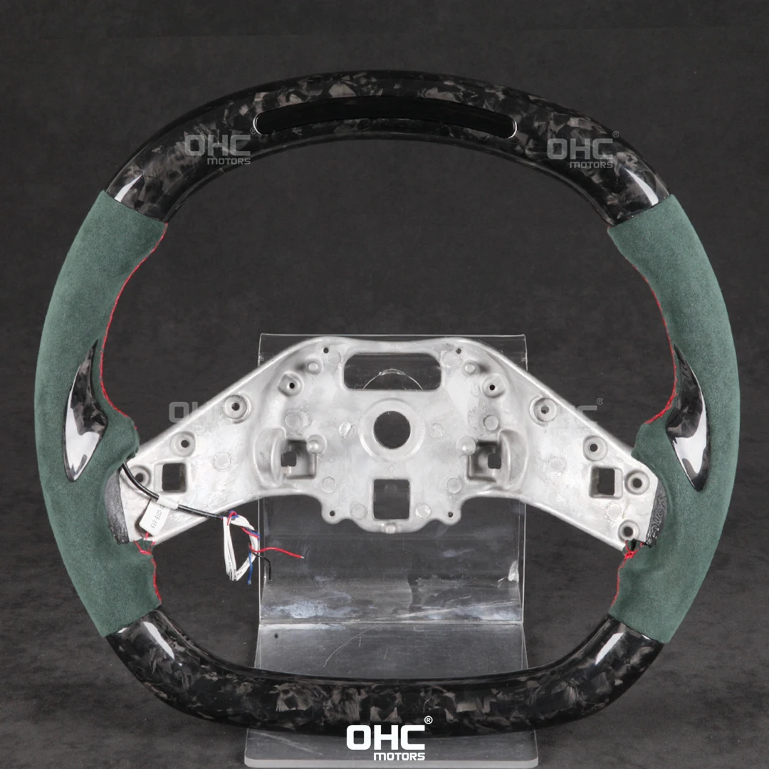 

LED Carbon Fiber Steering Wheel compatible for Chevrolet C8