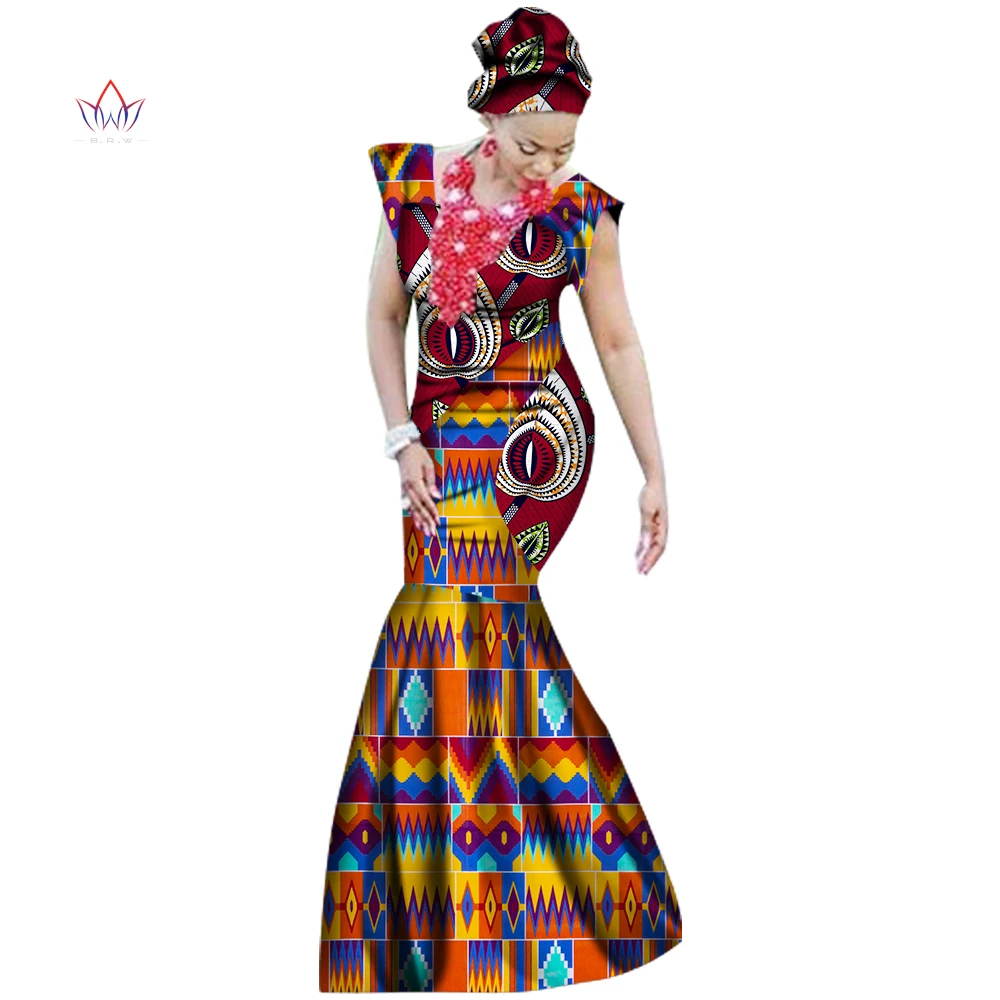 2017 Лето африканских Платья Для Женщин Дашики африканском стиле печати пят