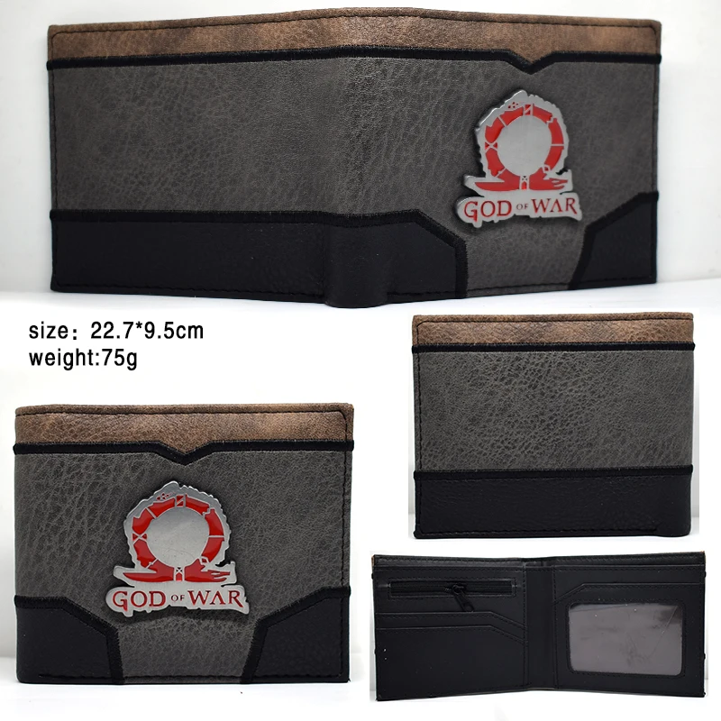 Бог войны кошелёк мужское игры с карман на молнии монета держатель для карт |
