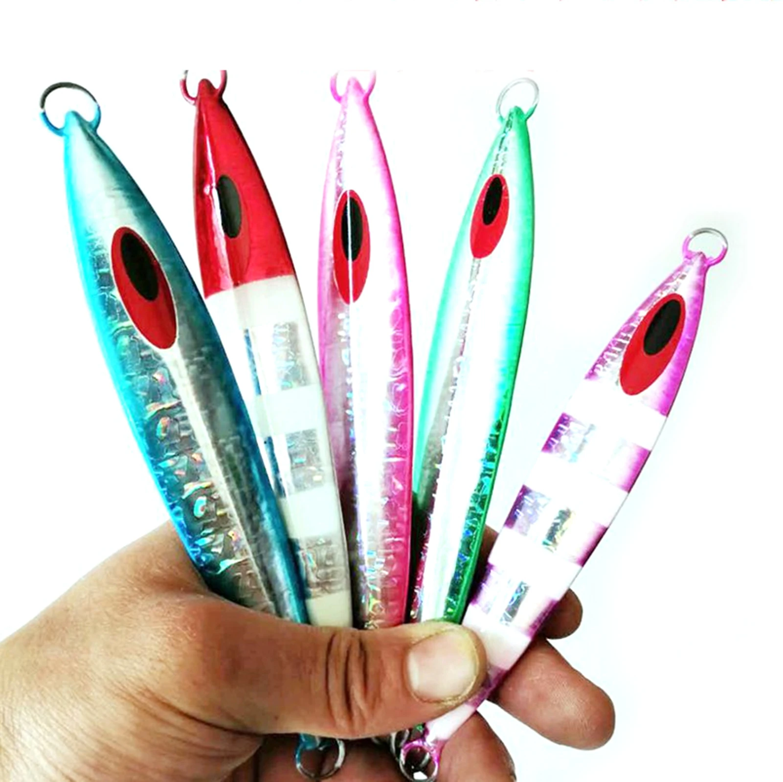 

5 шт. приманка для Глубоководной Рыбалки, джиг-приманка, металлическая джиг-приманка, ложка, тройной крючок, спиннинговые приманки 140 г 240 г