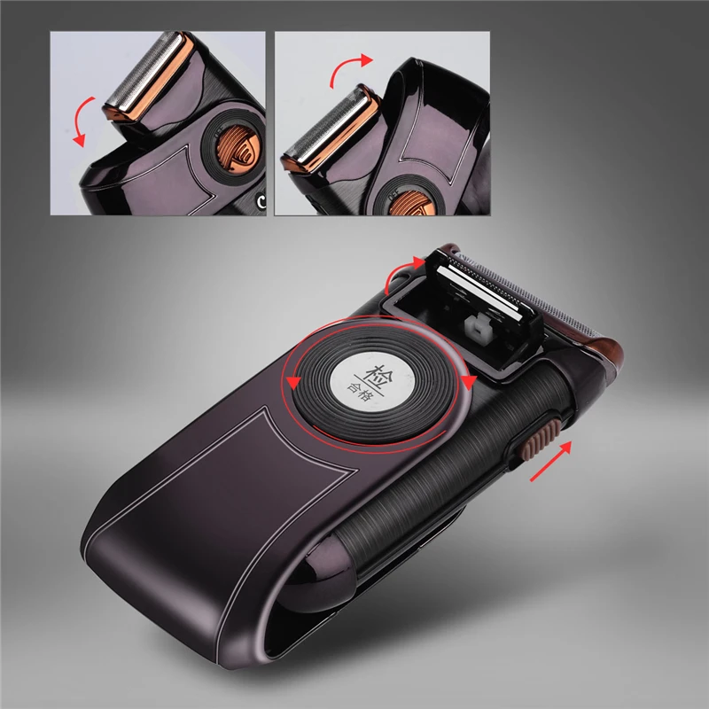 Портативная Безопасная бритва плавающая перезаряжаемая 3D для бакенбард одиночное лезвие возвратно