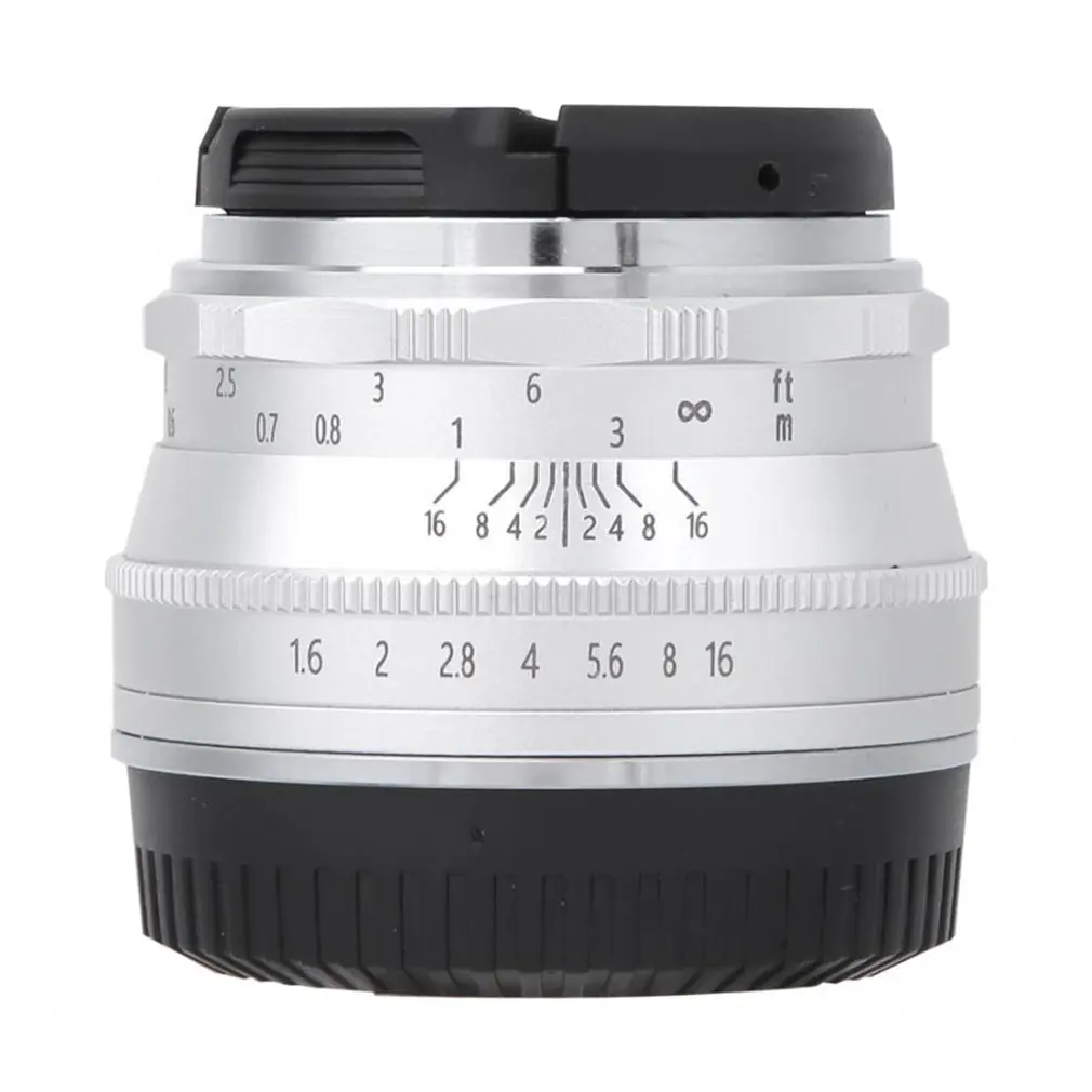 

35mm F1.6 Manual Focus Lens Large Aperture Compatible with Olympus EPM2/E-PL7/ E-PL8/E-P5/E-P6 for M43-Mount Cameras