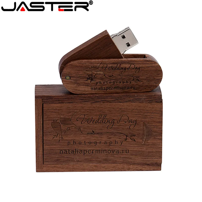 Корабль (свободный изготовленный на заказ логотип) Деревянные USB + коробка флеш