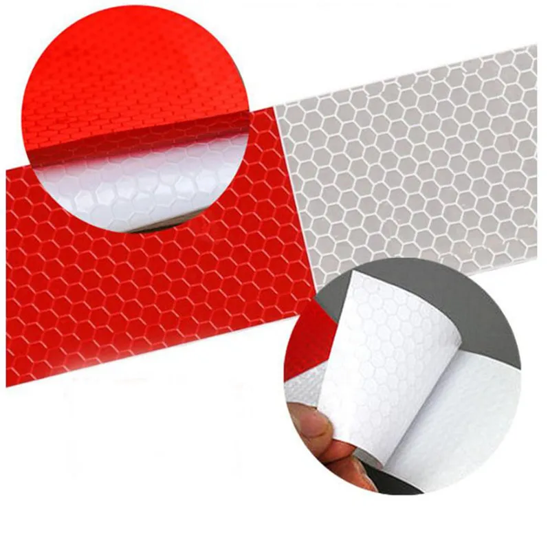 

Car Sticker Rearview Decal Stripe Vinyl Truck Vehicle Body Accessories Reflective Strips Car-styling Safety Mark