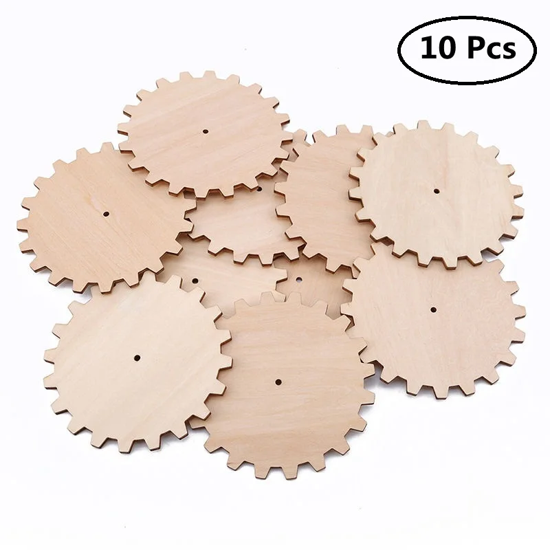 

10 шт. Новый Пазл из необработанной древесины, искусство, ручная роспись, аксессуары для настольной игры, «сделай сам», украшения для вечерин...