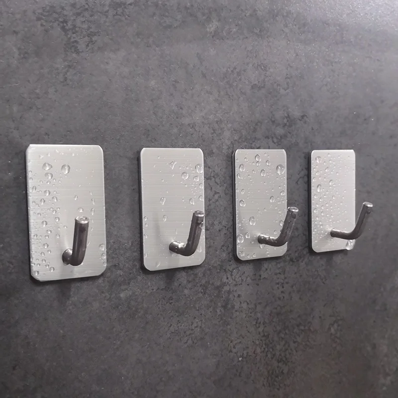 Настенный крючок из нержавеющей стали самоклеящаяся вешалка для ключей мячей