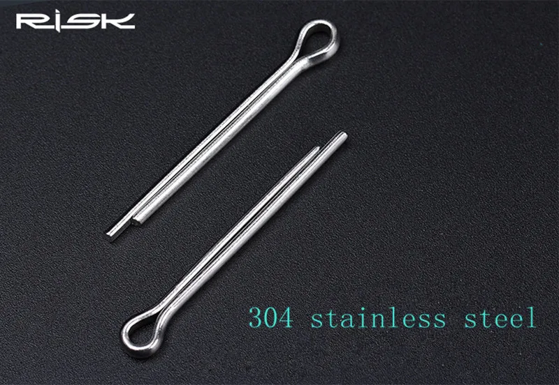 Risk велосипедная Дисковая тормозная колодка из нержавеющей стали Spilt Pin MTB