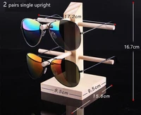 fashion natural pine wooden scented sunglasses display rack shelf eyeglasses show stand jewelry eyewear holder glasses show