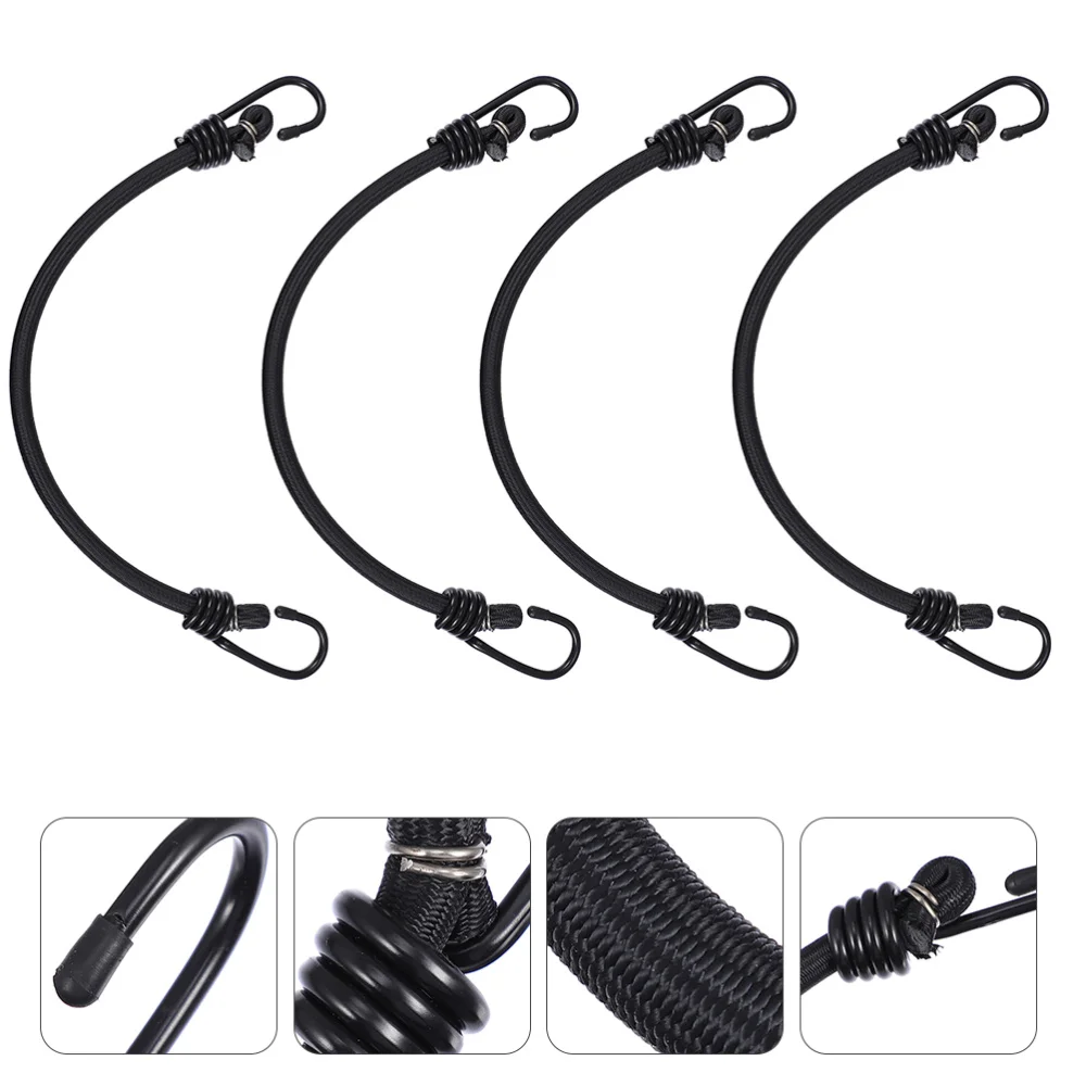 

4pcs Practical Elastic Fixed Straps Durable Luggage Straps Useful Bike Straps