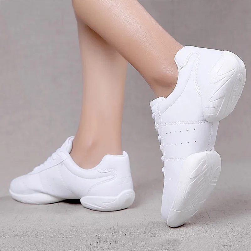 Женская обувь для аэробики мужские кроссовки с мягкой подошвой черная белая