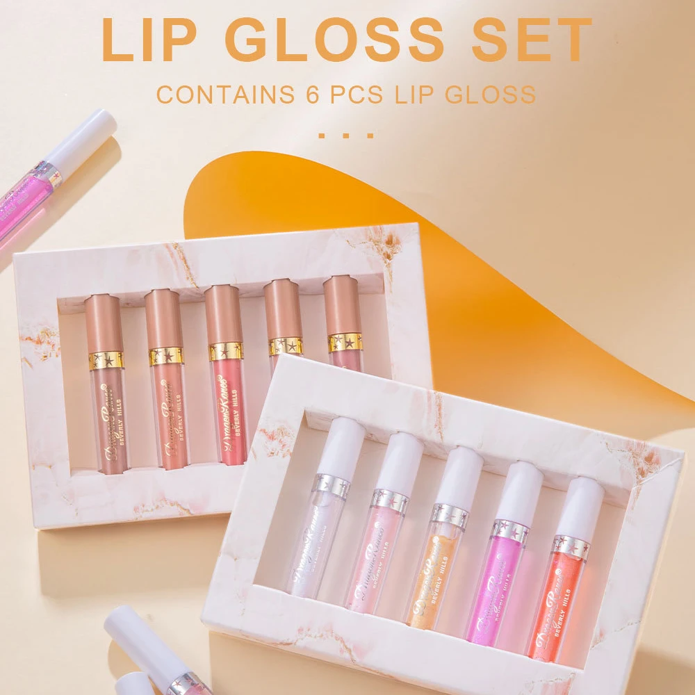 

5 PCS Lipstick Set Matte Lip Glaze Lipstick Not Fade Waterproof Lip Glosses MA