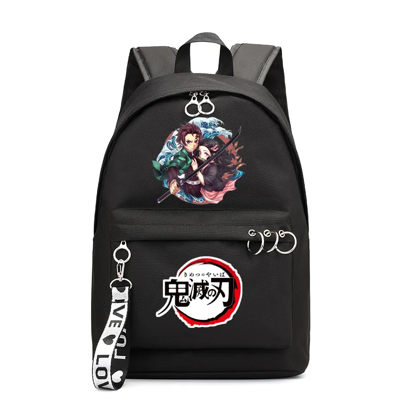 Аниме демон Slayer Kimetsu рюкзак школьные сумки для книг мужская Группа Mochila Дорожная