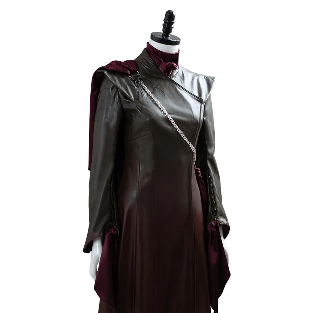 Game of Thrones Season 8 E5 Mother of Dragons Daenerys Targaryen Dress Cosplay Costume Adult Women Halloween Carnival Costumes