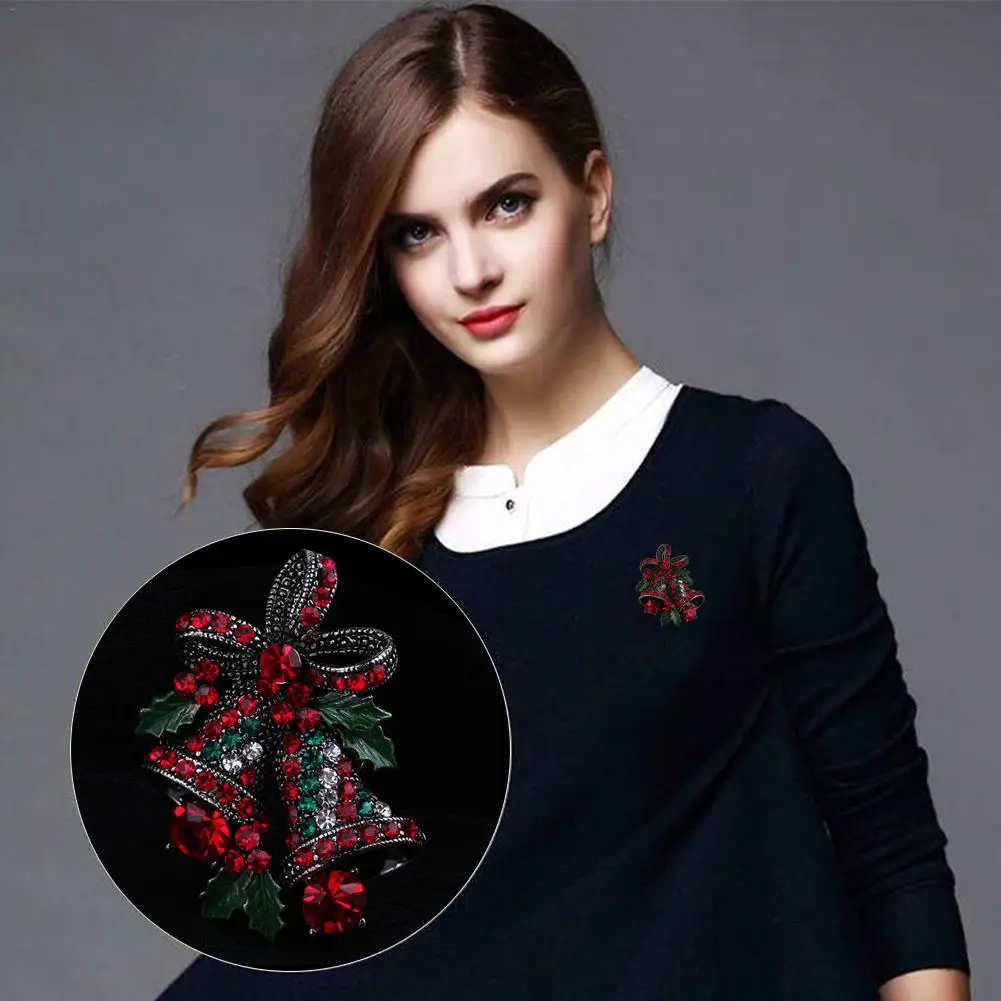 Рождественская булавка женский милый креативный костюм Рождественский бантик