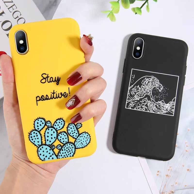 Lovebay милый авокадо чехол для телефона в форме кактуса для iPhone 11 Pro XR X XS Max 7 8 6 6s Plus 5 5S SE волн Корона силиконовая Мягкая задняя крышка