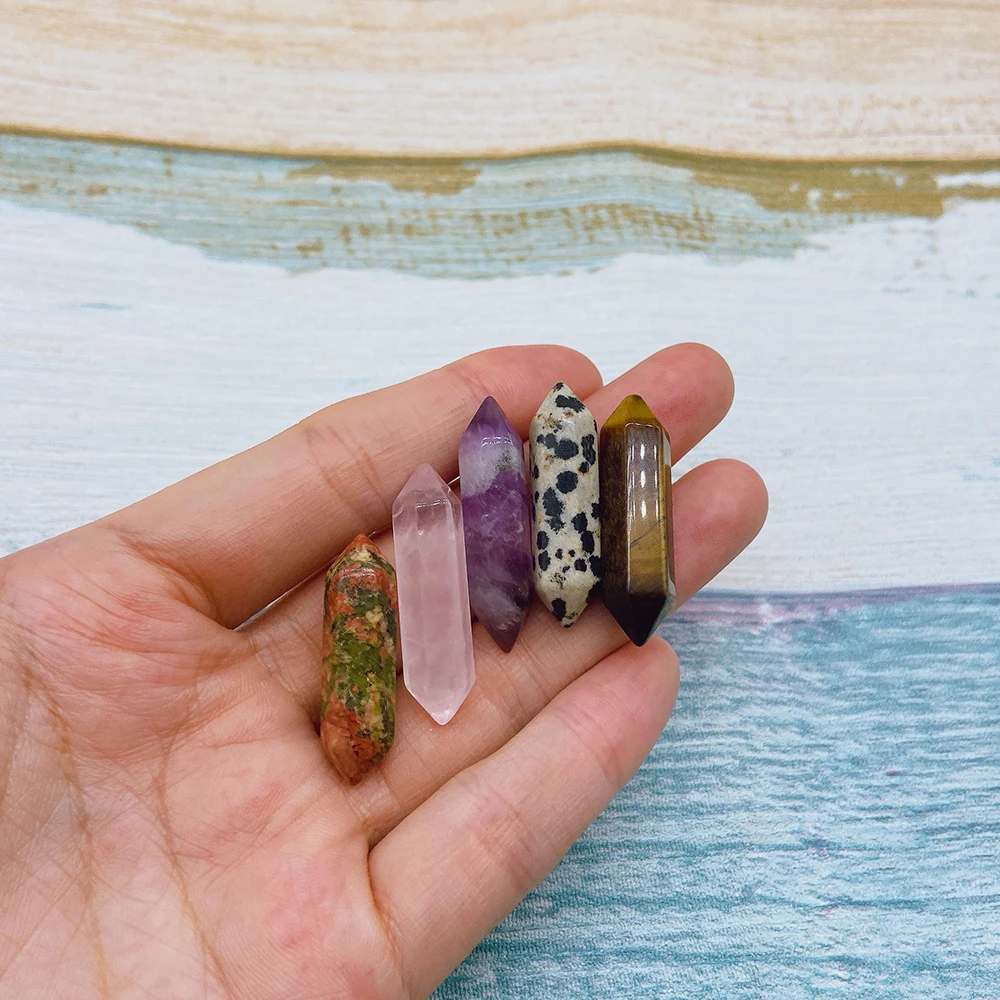 Натуральные кристаллы 1 шт. точечная колонна 20 цветов аметист опал искусственные