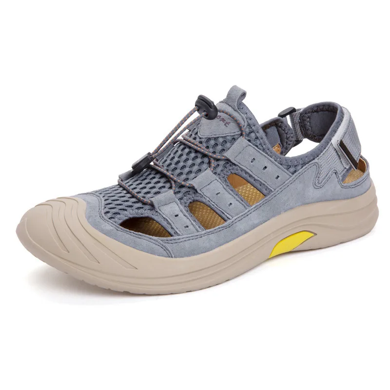 Босоножки Мужские дышащие мягкие повседневные с вырезами для вождения летняя