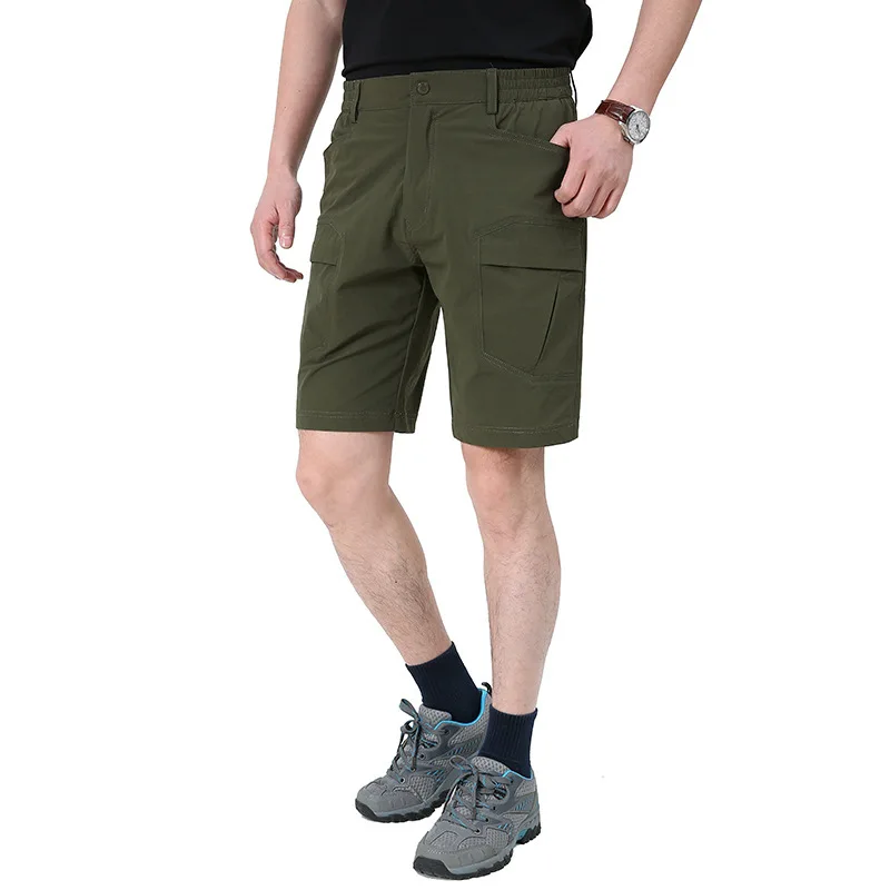 Beste Bergbeklimmen Wandelen Militaire Stijl Tactical Cargo Shorts Maat M-5XL Bermuda Zomer Mannen Outdoor Shorts Sneldrogende Sport Broek