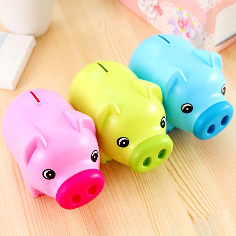 

Cute Cartoon Pig Shaped Piggy Bank Money Saving Box Home Nursery Decor Coins Bank for Kids Gift HB88