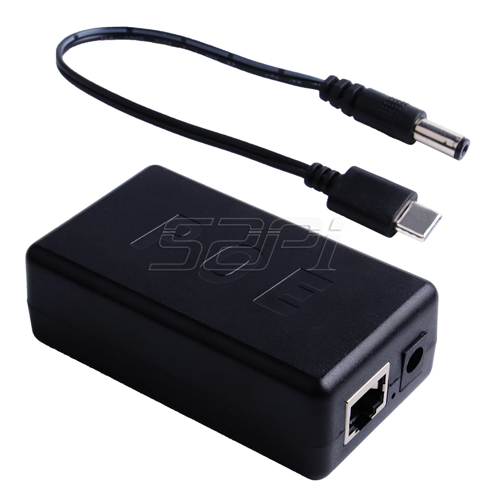 52Pi Gigabit Raspberry Pi 4 (Модель B ) / 3B + Активный сплиттер PoE USB TYPE C 48V 5V коммутатор питания