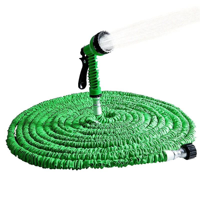 Растяжимый садовый шланг расширяемый гибкий водяной пластиковый пистолет
